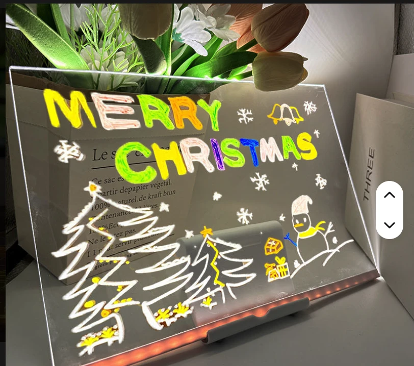 3D Magic Drawing Pad LED Light Colorful Space Dimming Led Drawing Copy Pad Board Children's Toy Painting Educational Toy - 3