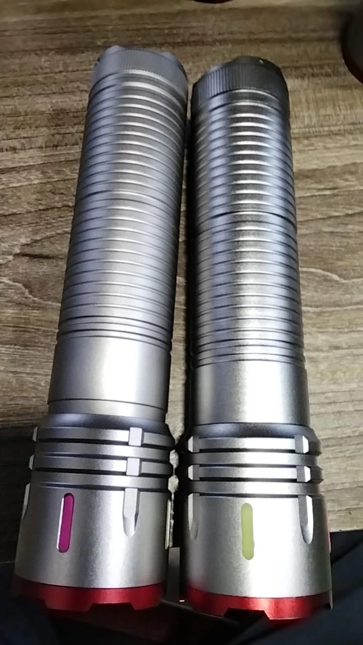 Rechargeable Aluminum Alloy Body Torch Light – X03 (Silver)